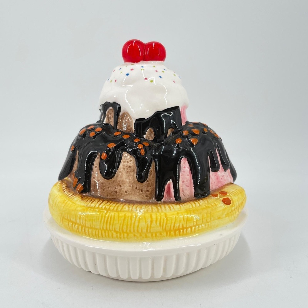 Vintage 1979 Berman & Anderson Banana Split Music Box Yes We Have No Bananas